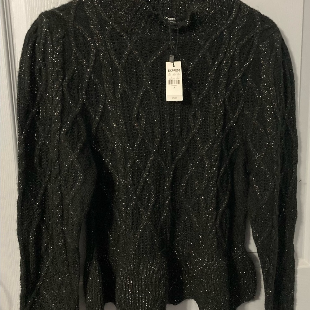 NWT Express shimmer sweater! MED